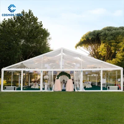10mの明確なスパンの屋外の結婚式のための透明な防水パーティーのマーキーのでき事のテント